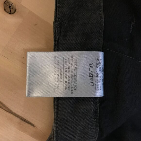 HUDSON - MENS 34 - OLIVE CAMO COTTON BLEND CARGO PANTS - Picture 8 of 8